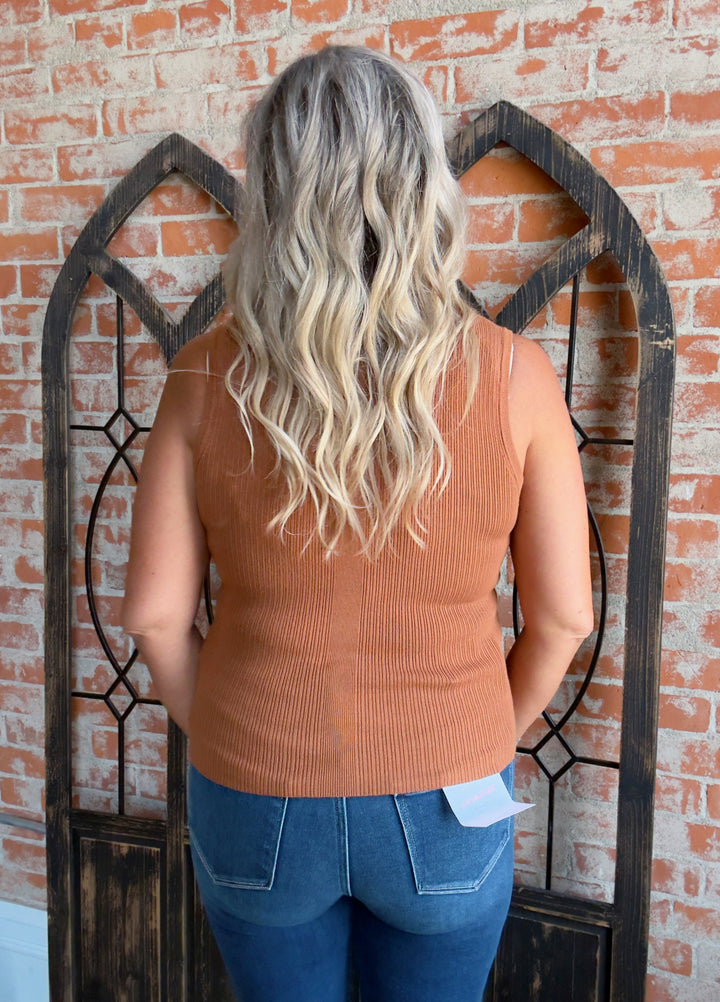 Wish It Away Lace Up Tank