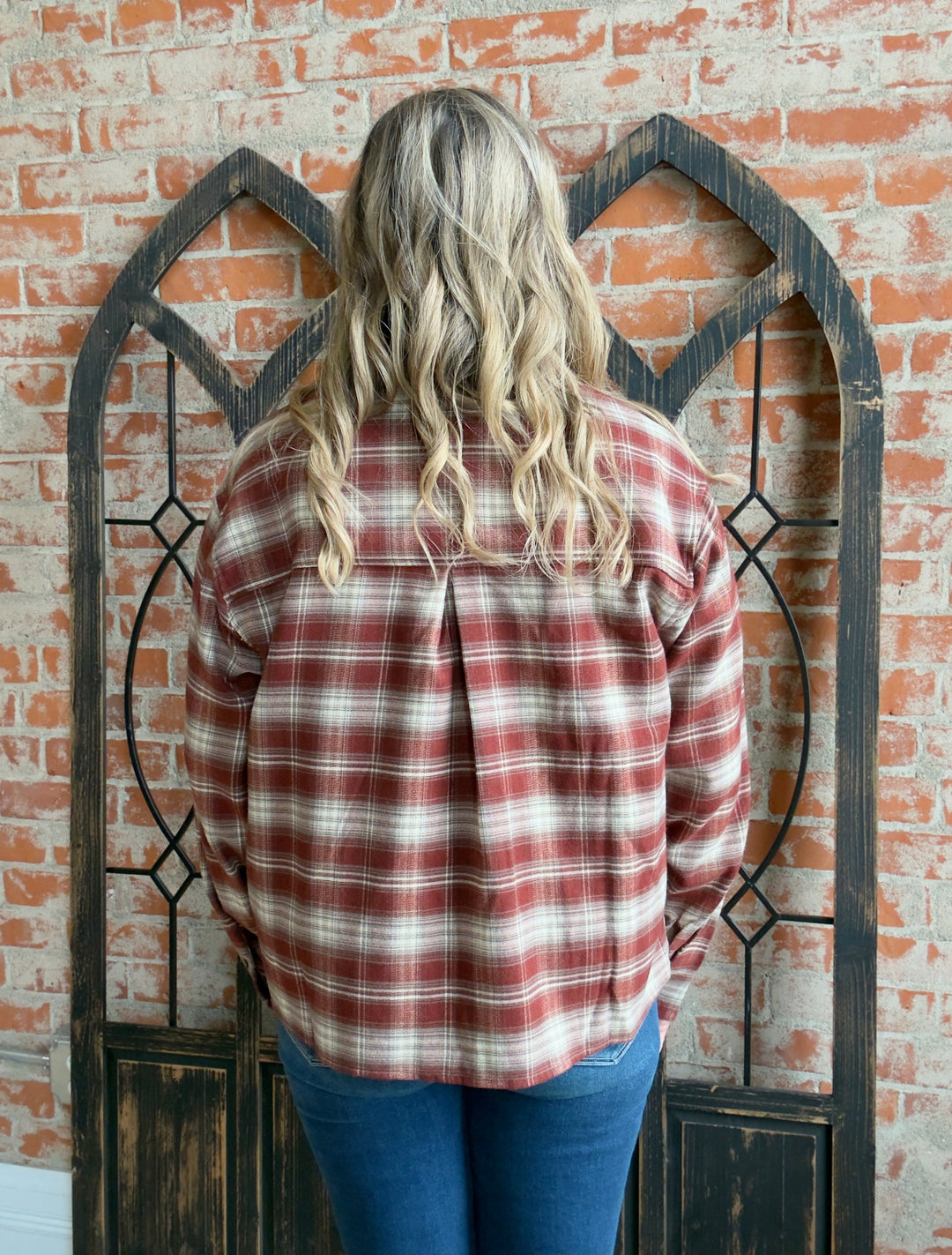 To The Patch Flannel-Brick