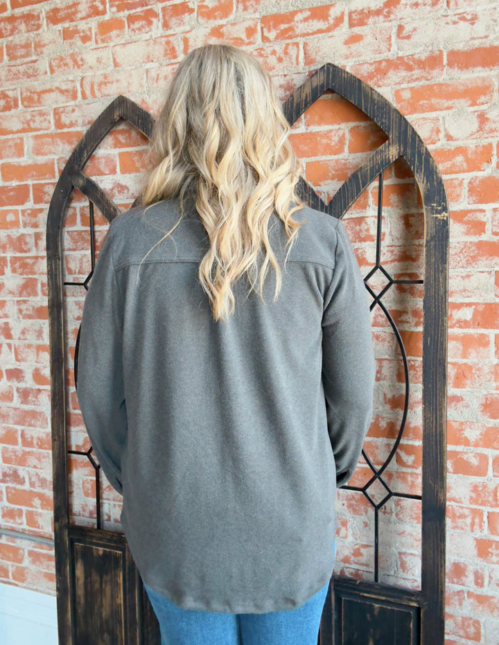 Teddy Soft Basic Shacket