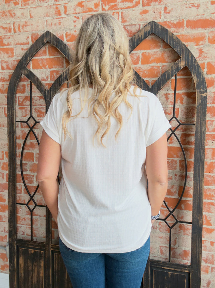 Soft Spoken Tee-Ivory