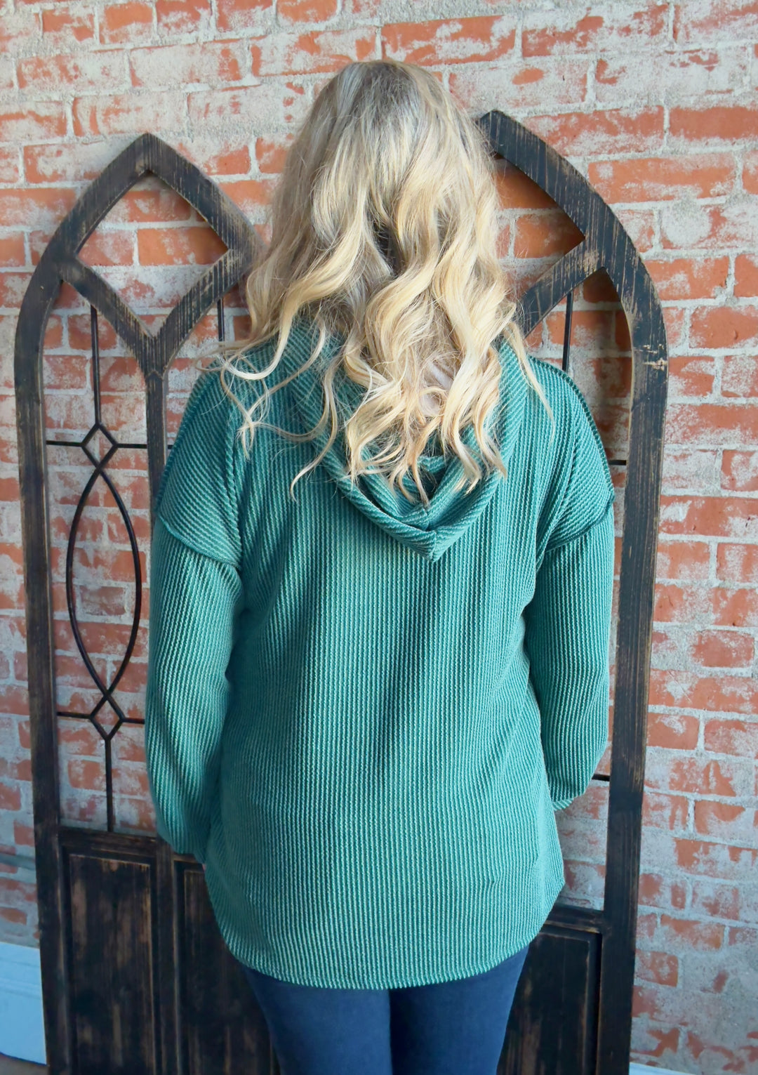 Keep It Goin' Ribbed Hoodie-2 Colors