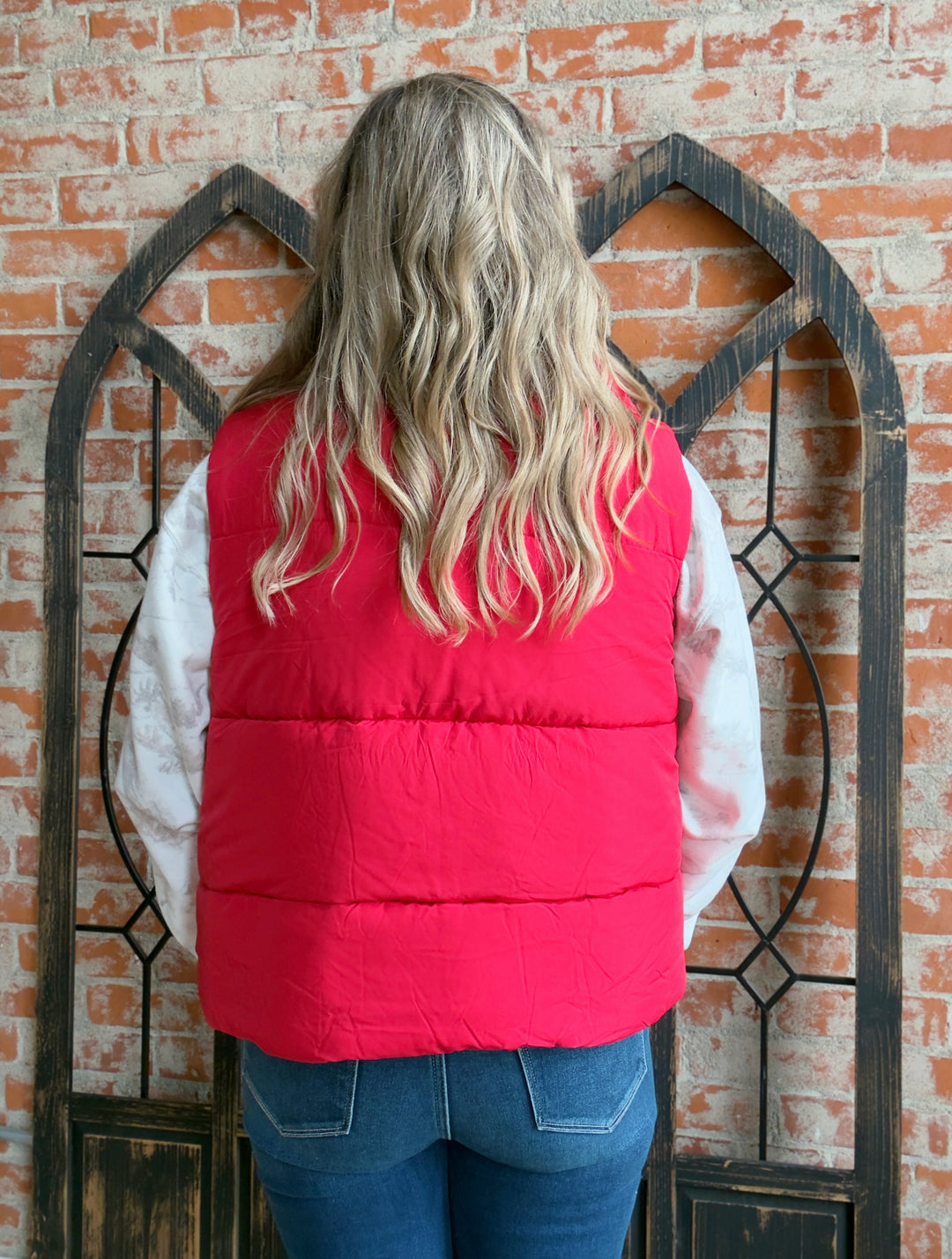 My Best Choice Puffer Vest-Red