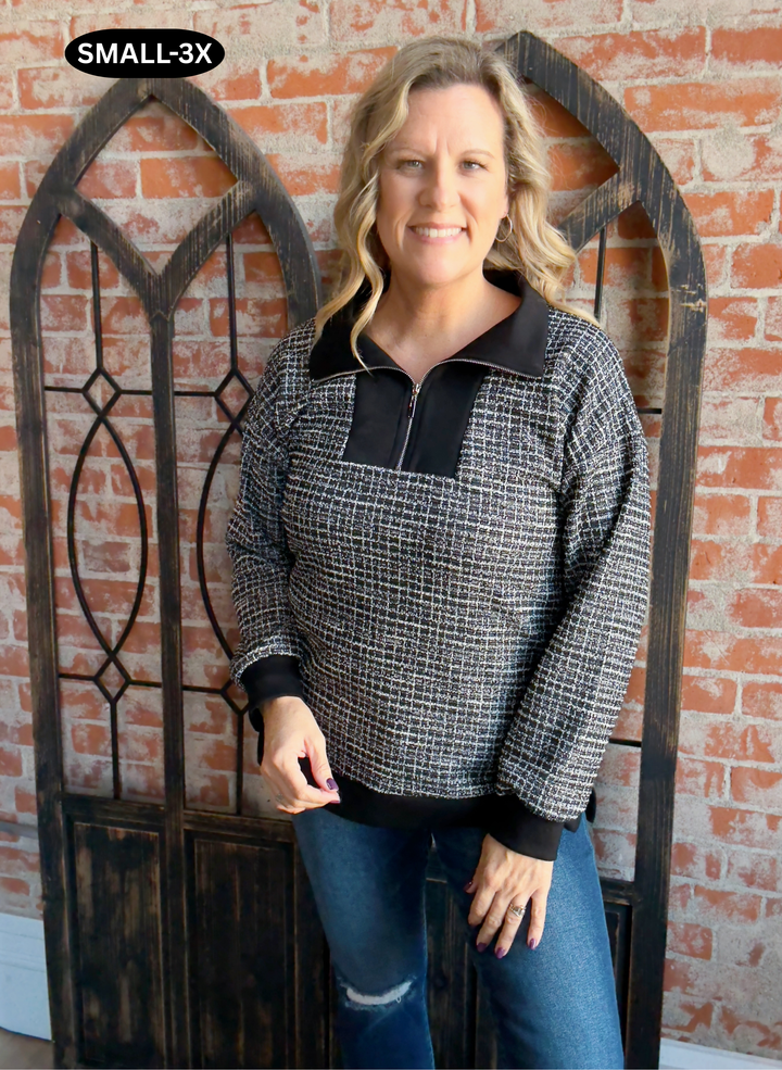 My Someone Special Tweed Halfzip