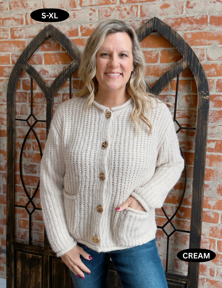 Be Romantic Sweater Cardigan-2 Colors