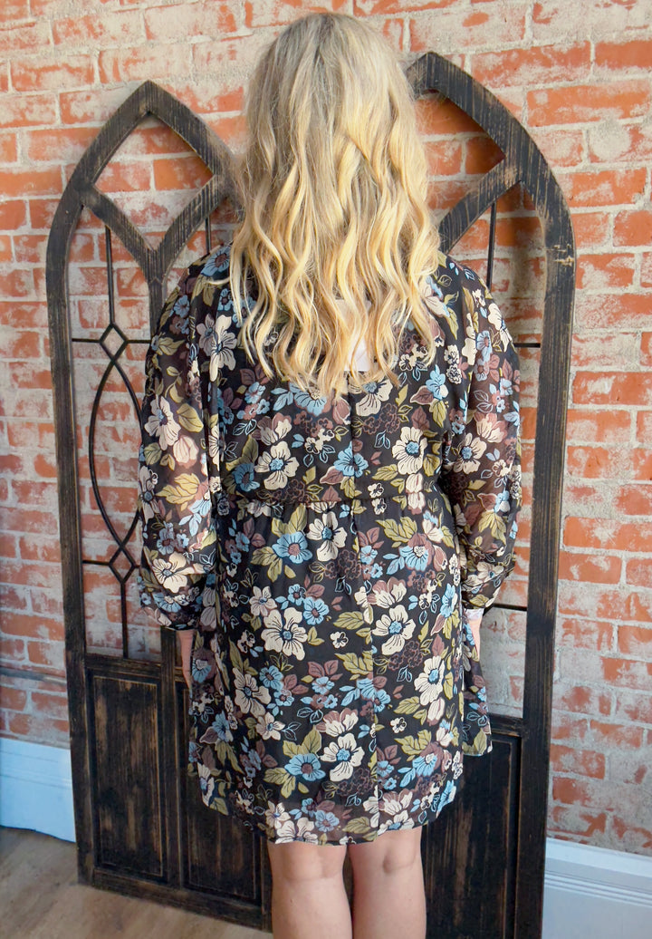 Let's Venture Floral Dress