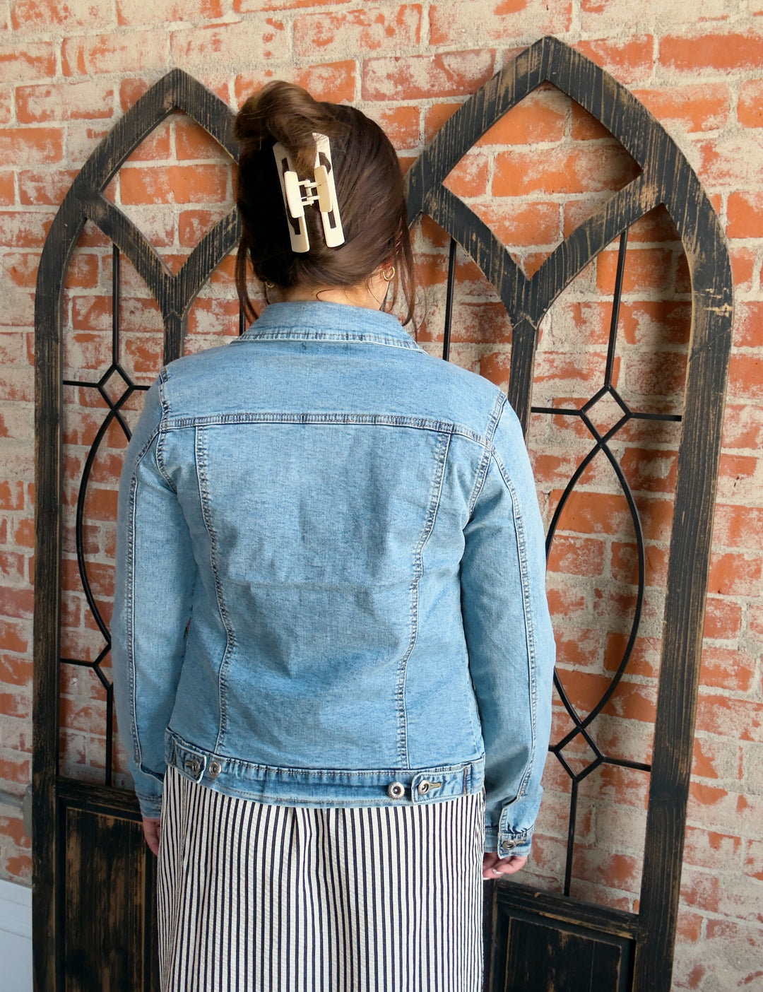 Through The Summer Denim Jacket-Light Wash