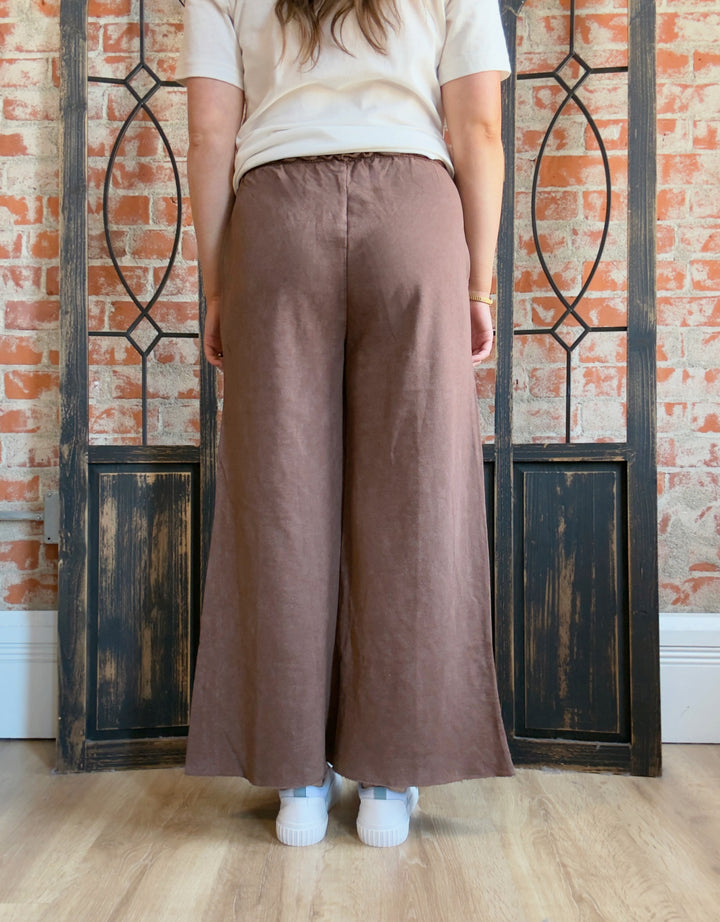 Getting Used To It Washed Pant-Neutral Colors