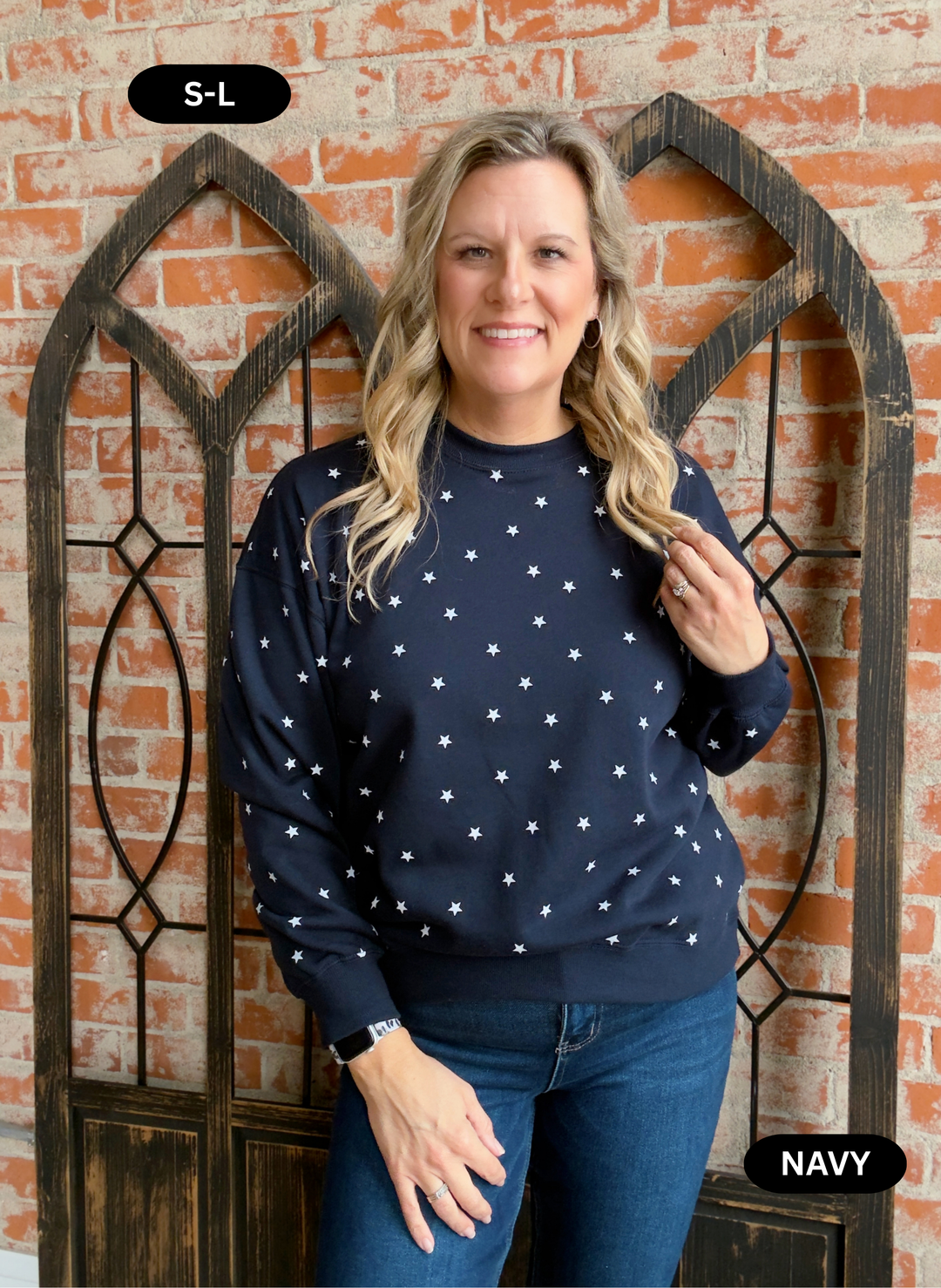 Party In The USA Star Crewneck-2 Colors