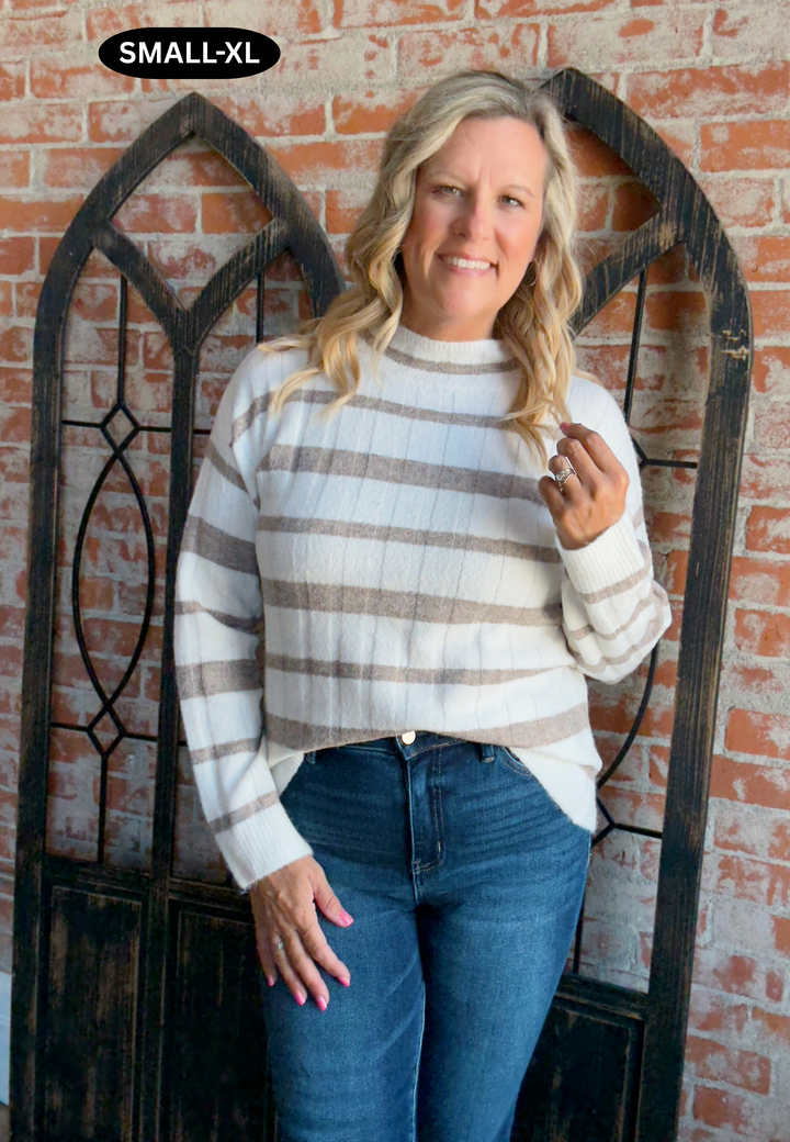 Bring Goodness Striped Sweater