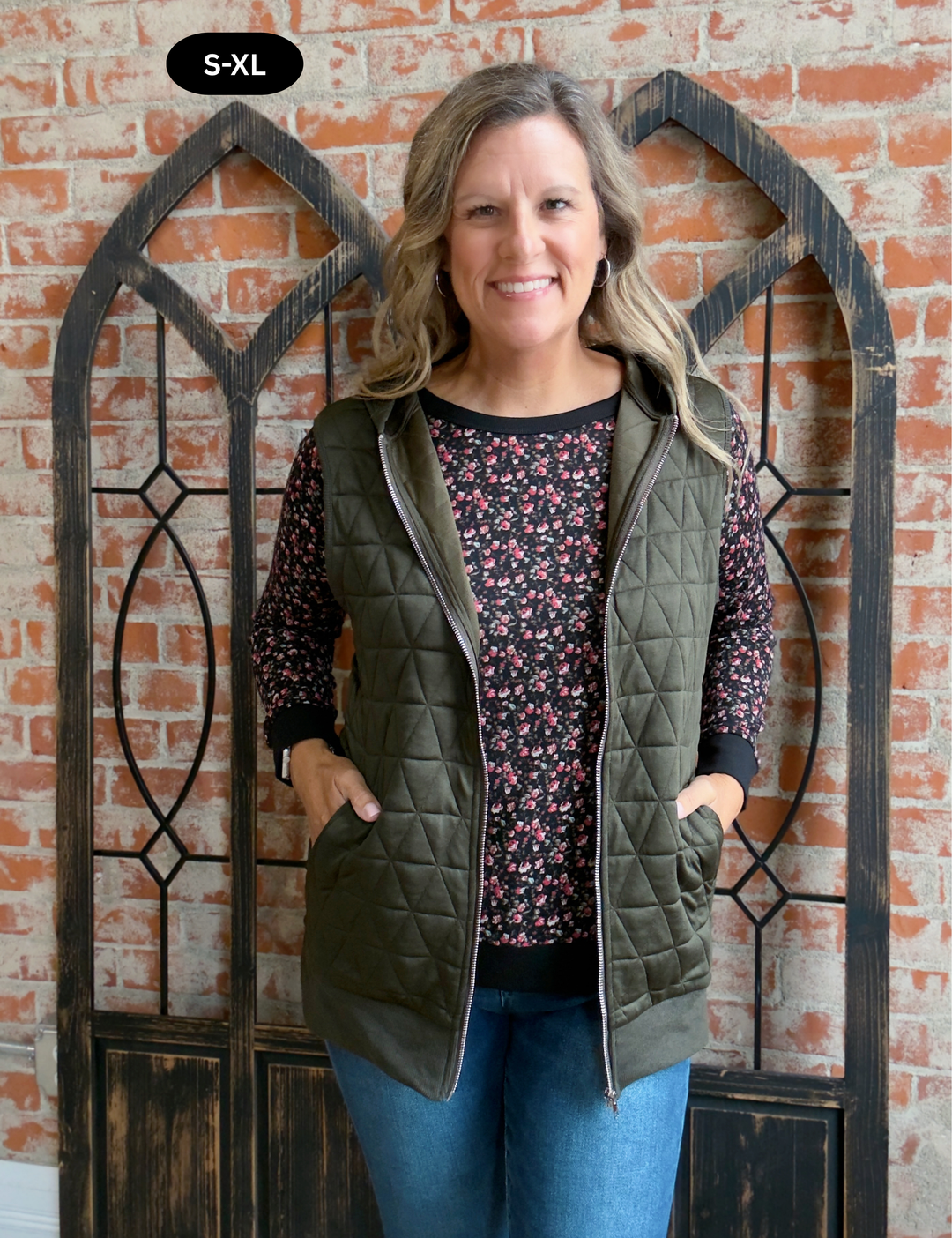 Epic Comeback Long Vest-Olive