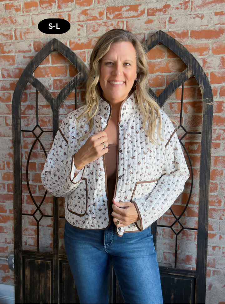 Stopping By Floral Jacket