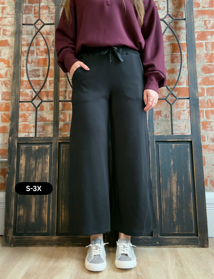 A Time To Relax Cropped Scuba Pant