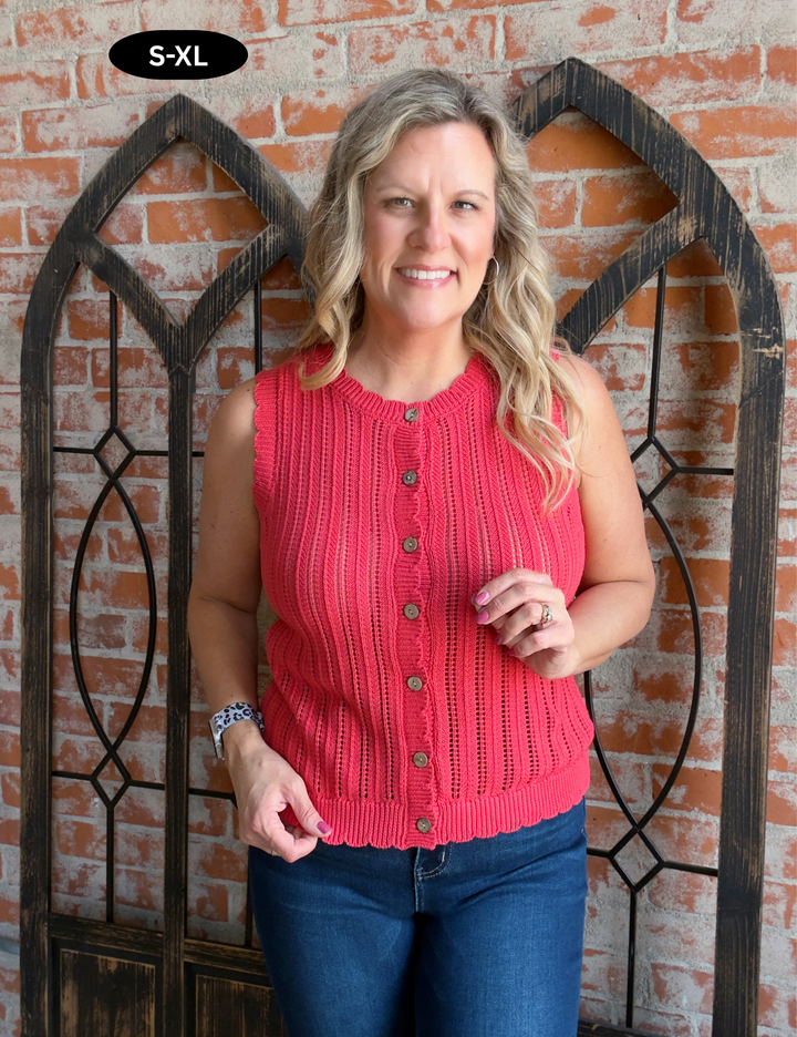 Making It Button Sweater Tank