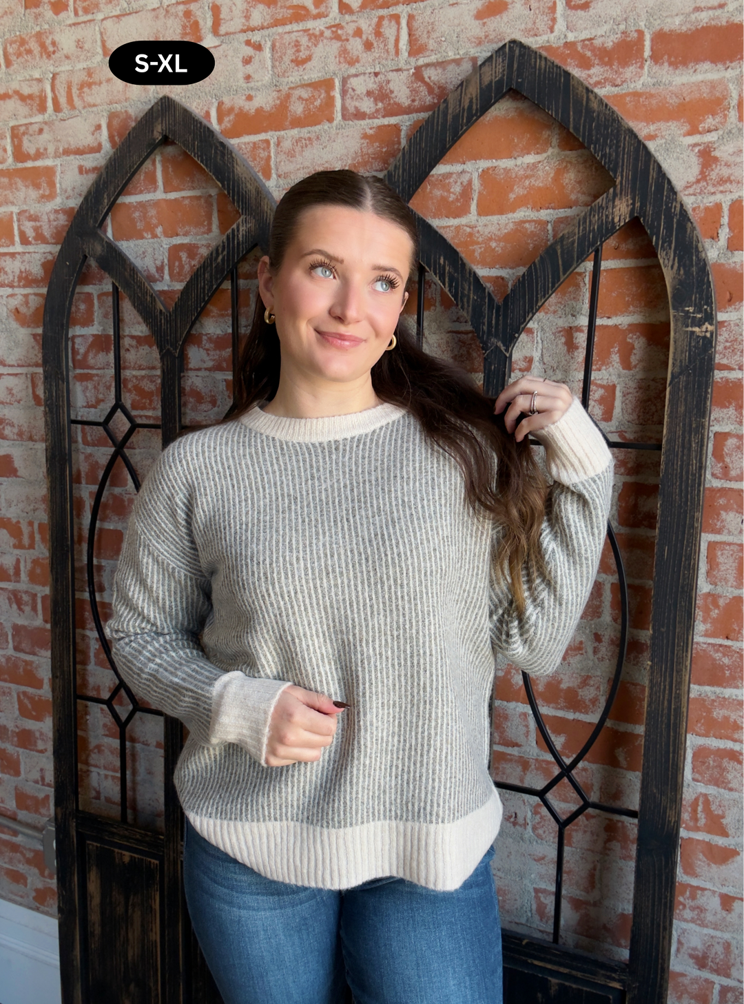 Count Your Blessings Striped Sweater