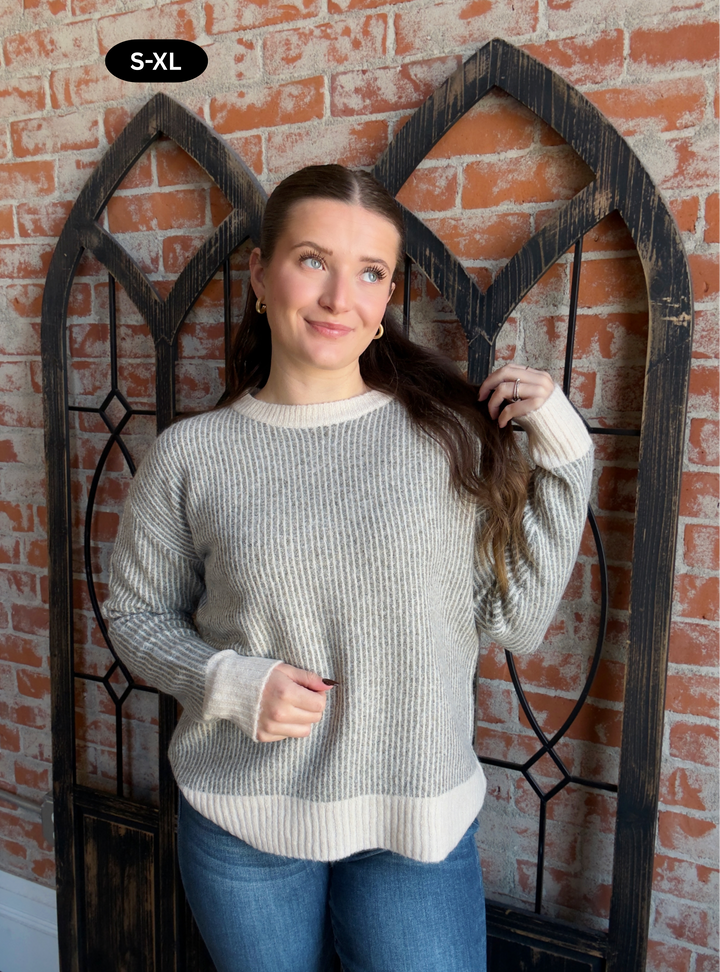 Count Your Blessings Striped Sweater