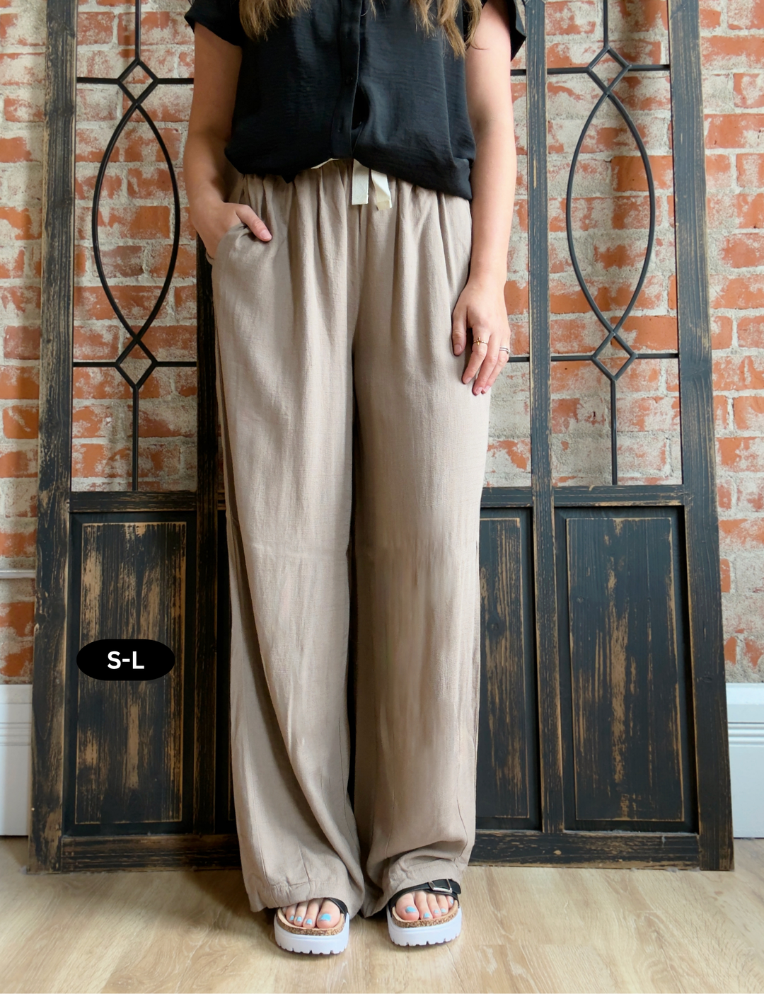 Breathe In Linen Pant-Cocoa