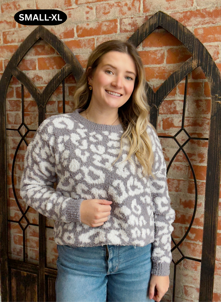 Chic Hibernating Leopard Sweater