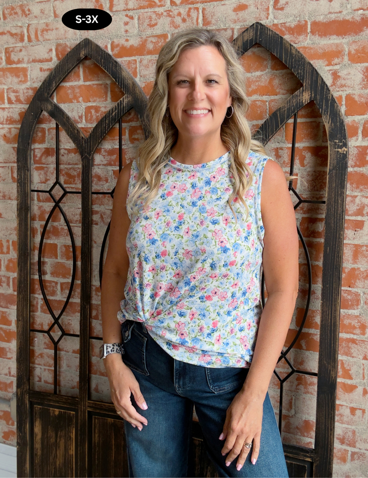 Summer Solstice Floral Tank