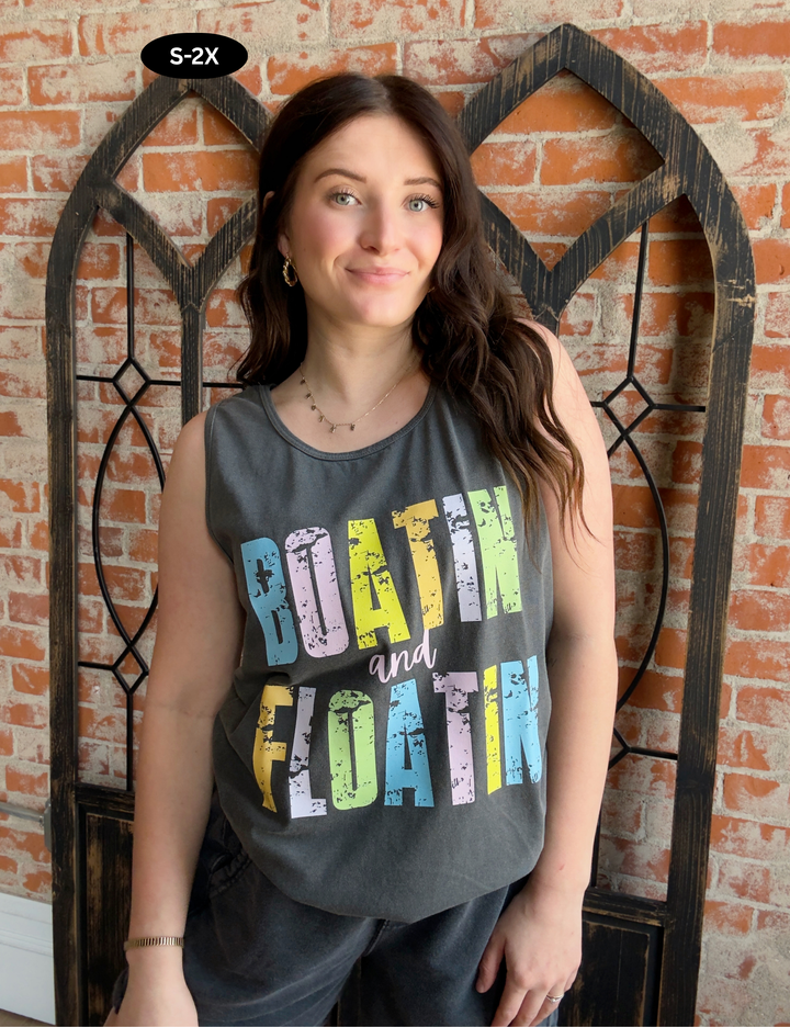 Boatin & Floatin' Graphic Tank