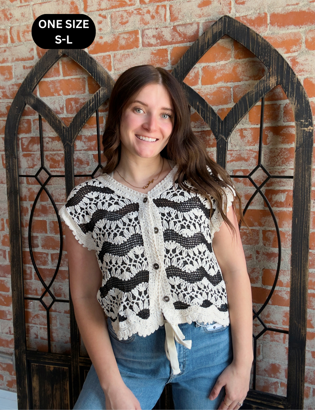 Elegance & Grace Crochet Sweater Vest