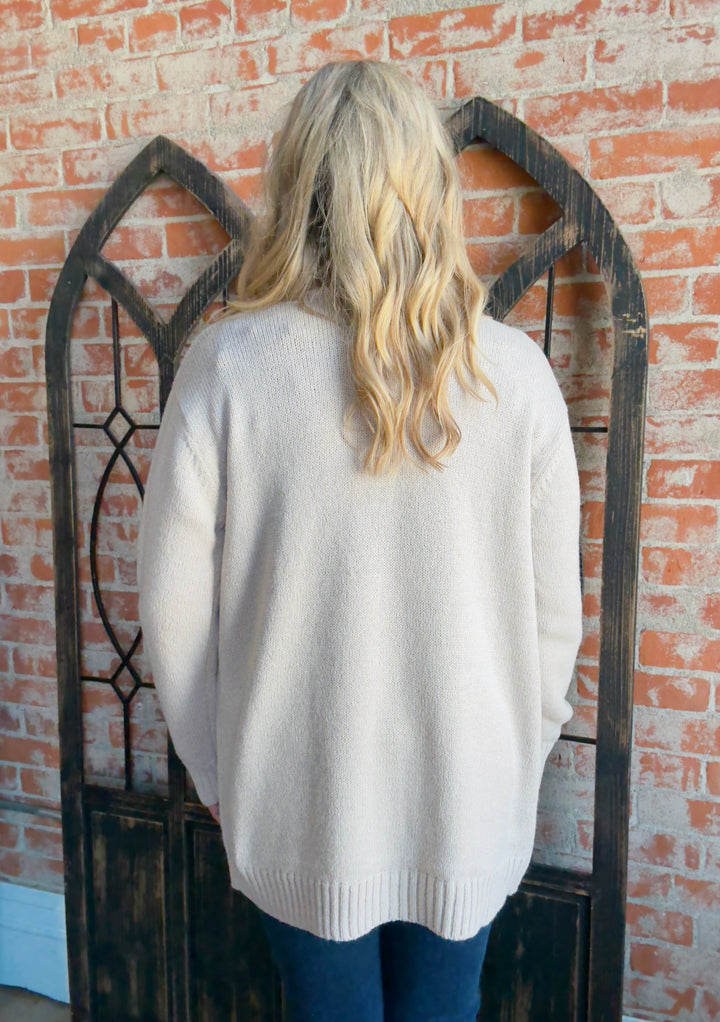 Need You Cardigan- Sand Beige