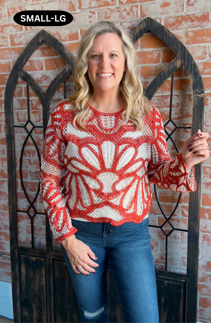 Stop & Stare Crochet Sweater