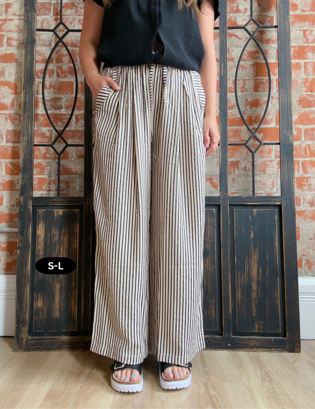 Take The Chance Pinstriped Pant