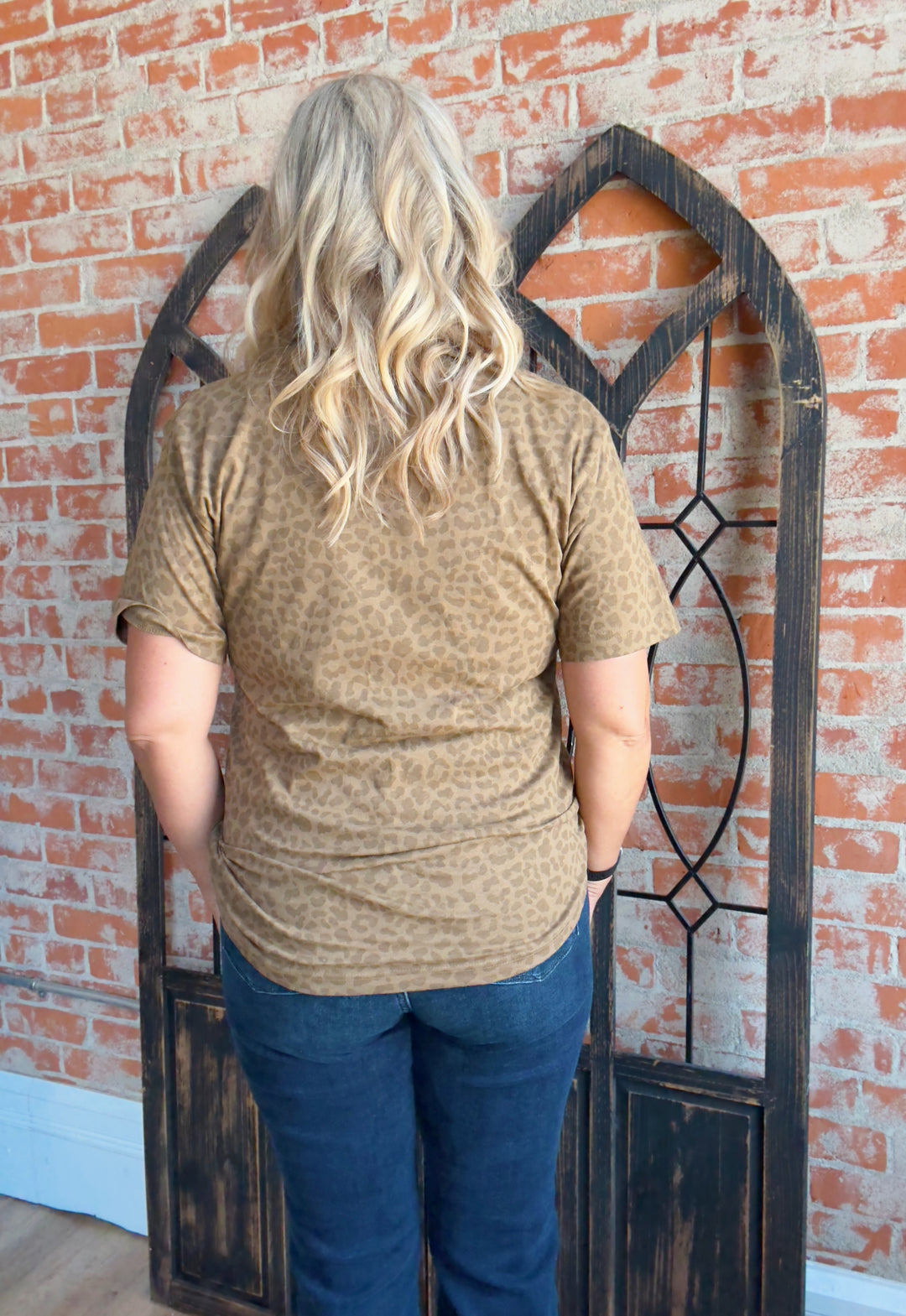 Leopard Cross Graphic Tee