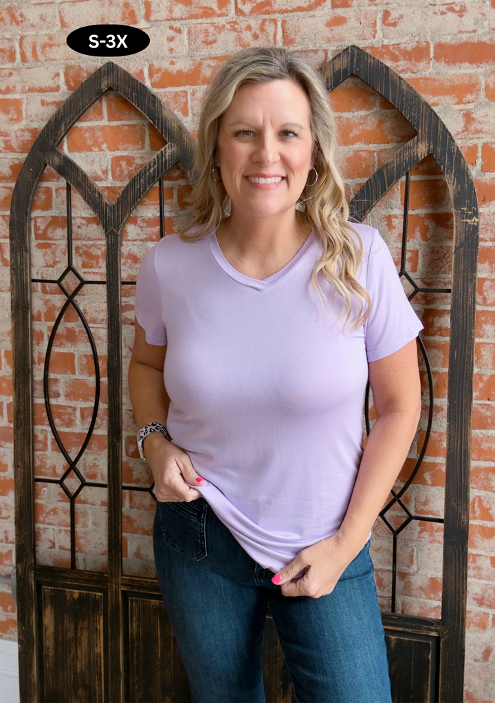 Soft Reflection Tee-Lavender