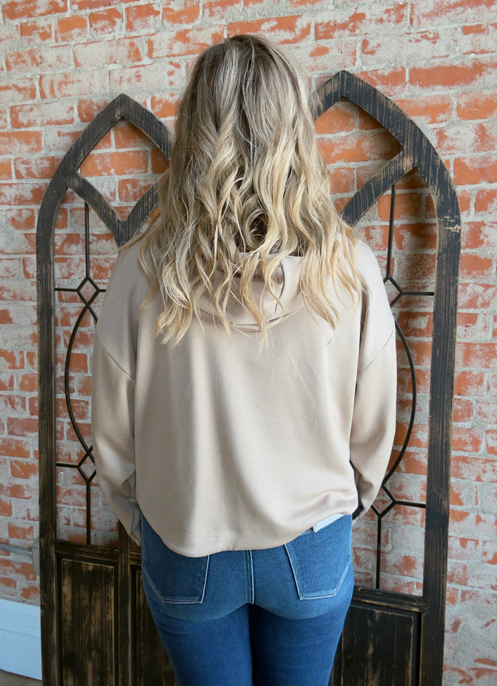 Come Right Back Scuba Hoodie-Mocha