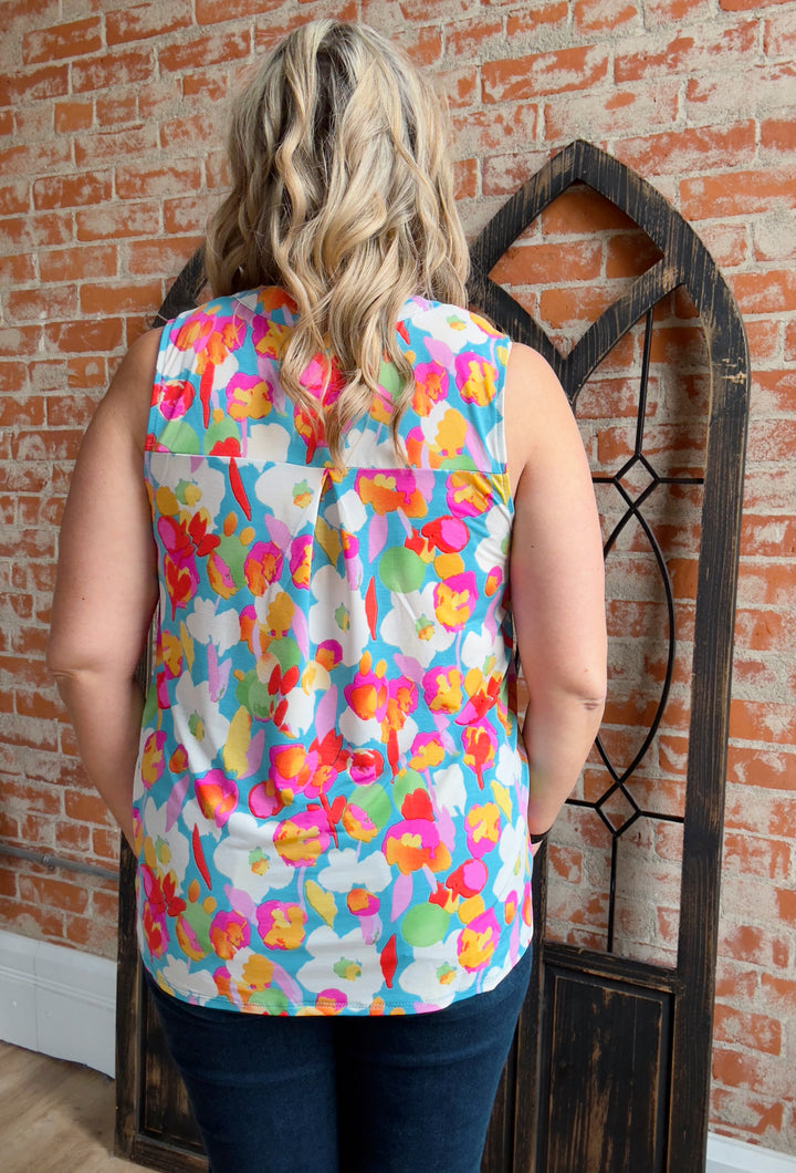 About Time Bright Lizzy Tank