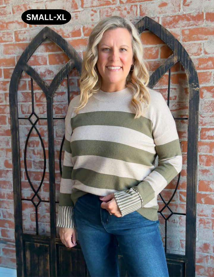 Set Me Free Striped Sweater