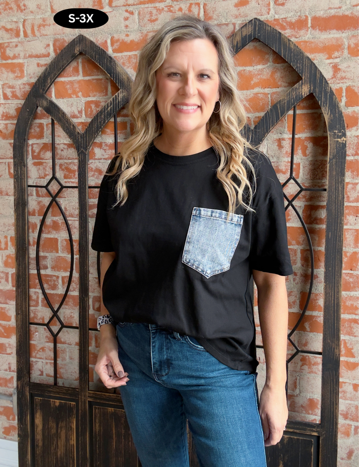 Denim Pocket Tee