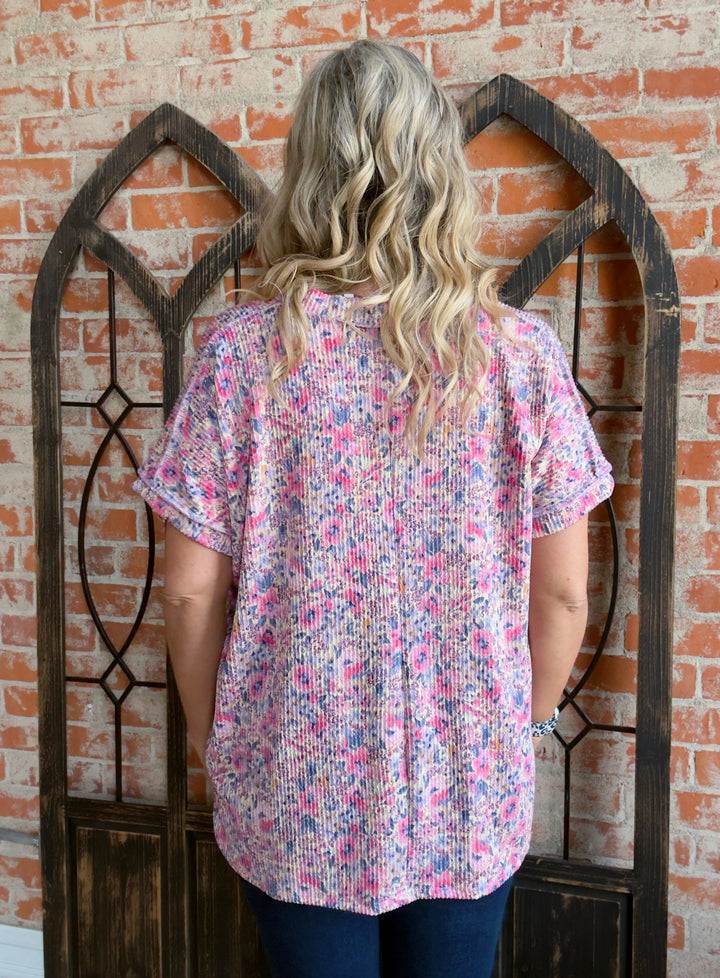 Field Of Wildflowers Ribbed Tee