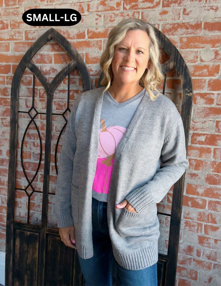 Need You Cardigan- H. Grey