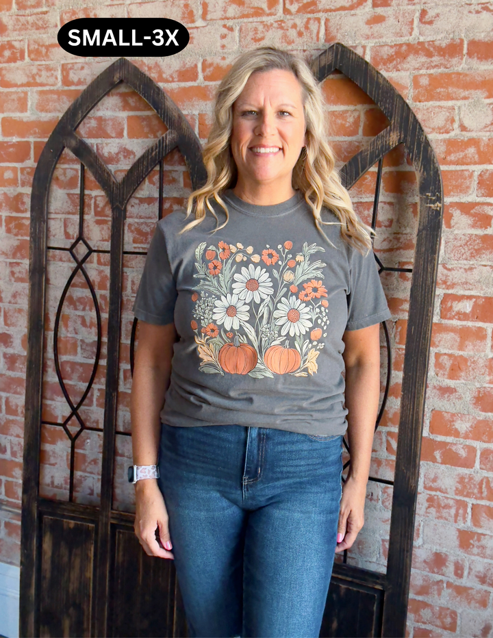 Boho Fall Floral Graphic Tee