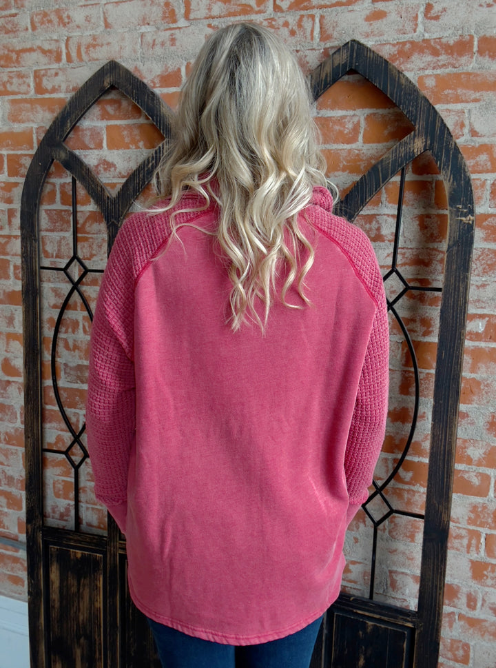 Eyes On You Waffle Henley