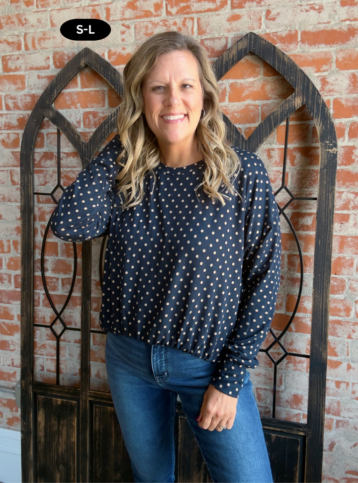 Hold Me Polka Dot Long Sleeve