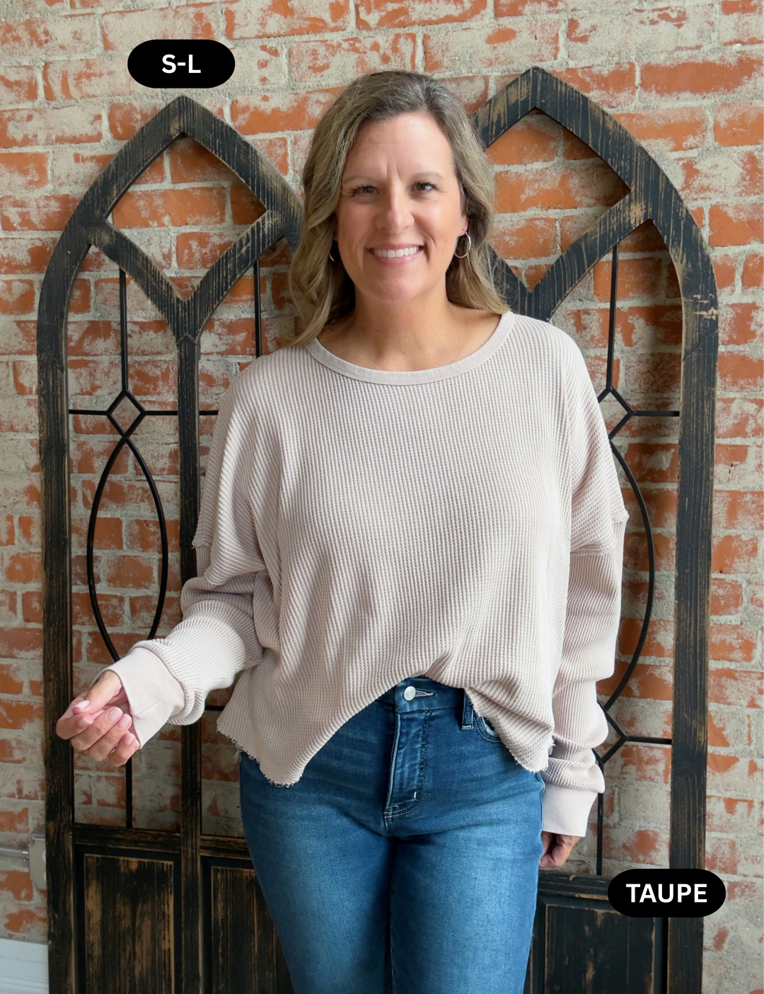 A Calm Day Waffle Knit Long Sleeve-3 Colors