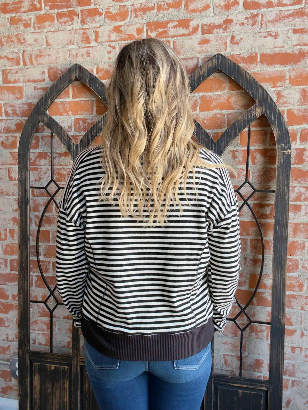 Be On My Side Striped Long Sleeve