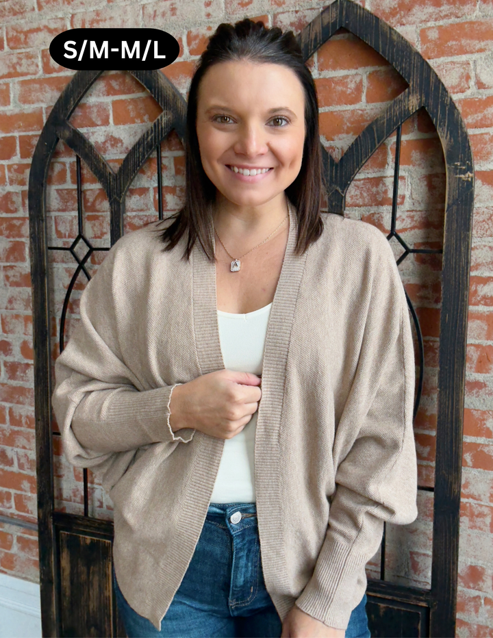 There To Layer Relaxed Cardigan-Mocha