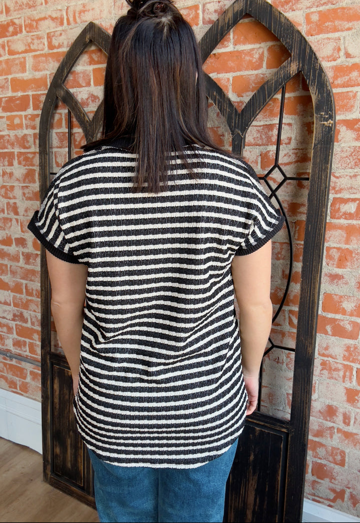 Live It Up Stripe Tee