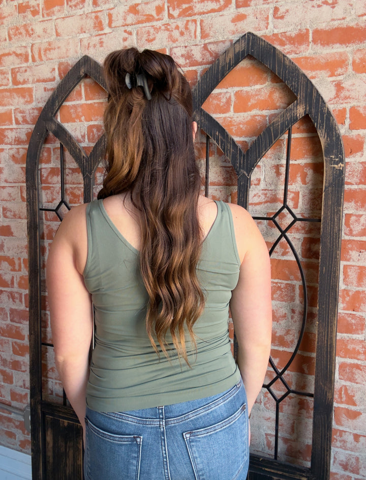 Reversible Favored Tank - Green Tones