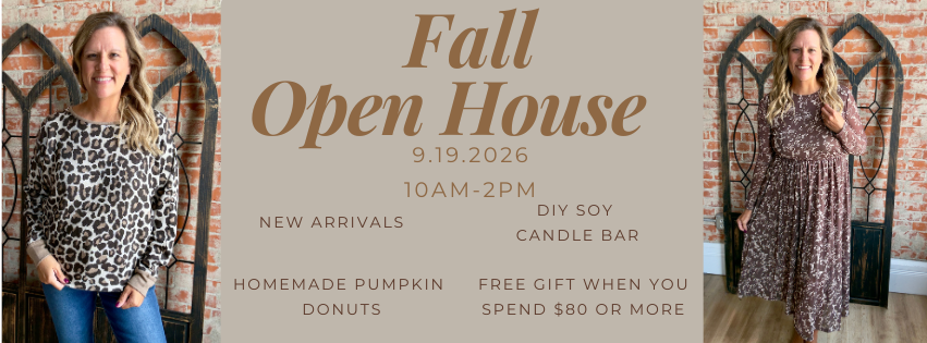 Save the date......Fall Open House