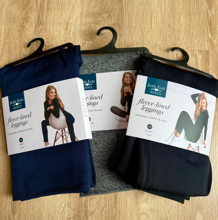 Fleece Lined Leggings- 3 Colors