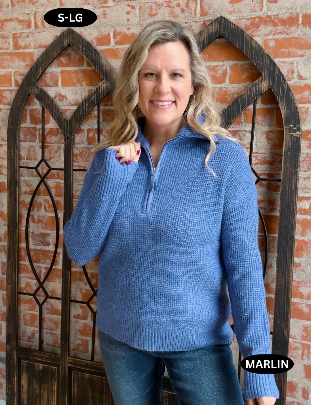 Take It Day To Day Halfzip Sweater