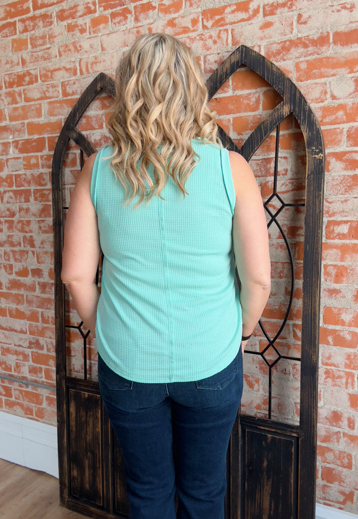 Tried & True Waffle Knit Tank-2 Colors