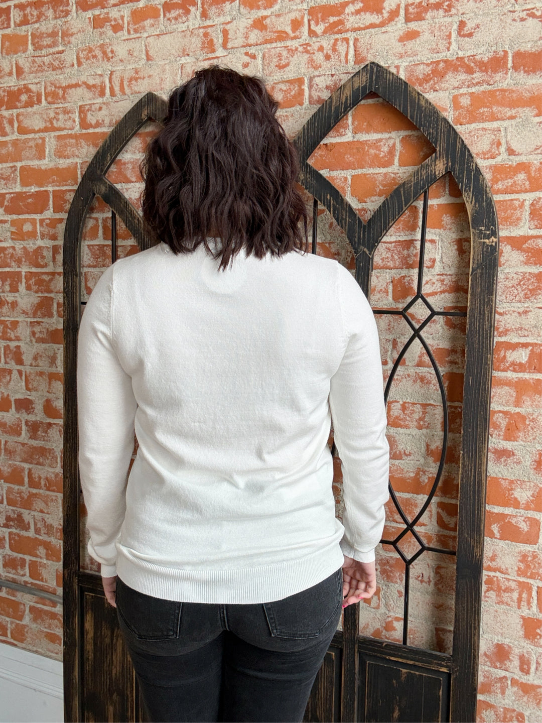 Basic Buttery Sweater-Ivory