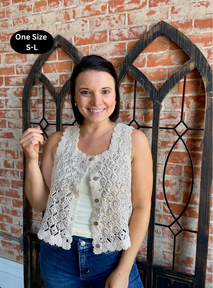 Shimmy & Shine Crochet Vest