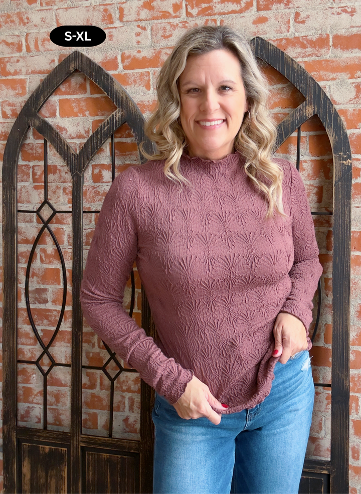 Soft Crinkle Mulberry Long Sleeve